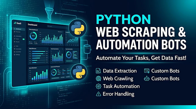 build custom python scripts web scraping and automation bots