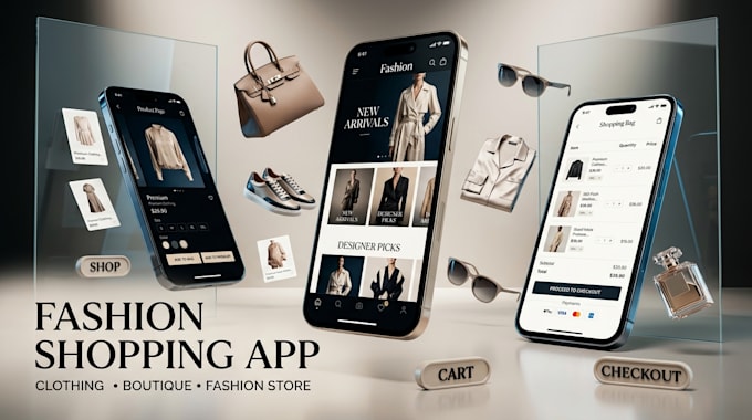 develop clothing app, fashion app  shopping app ai model app