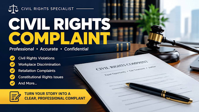 draft a professional civil right complaint