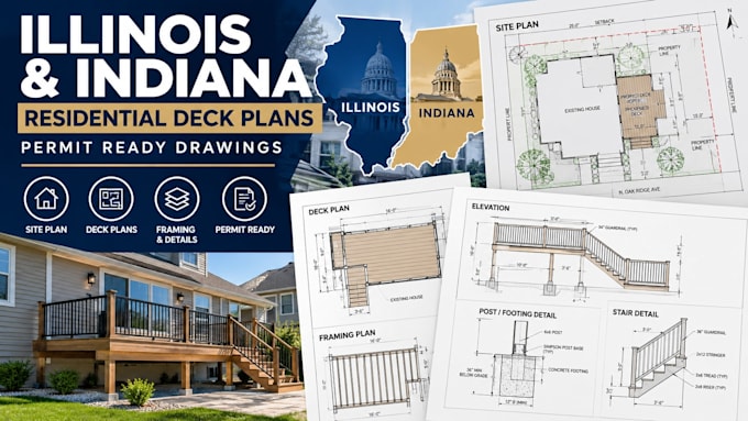 draft illinois indiana residential deck plans