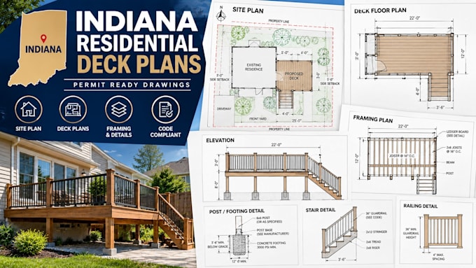 draft illinois indiana residential deck plans