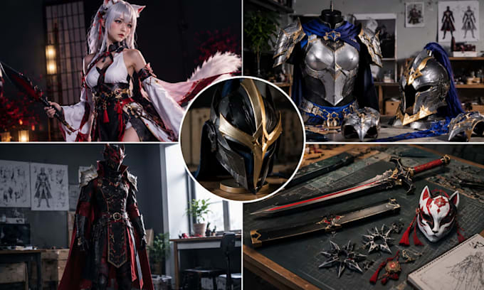 create custom anime cosplay costumes armor props and accessories