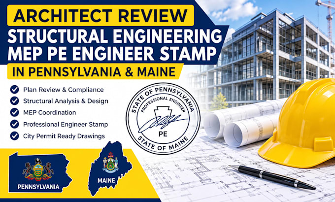 architect review structural engineering mep pe engineer stamp in pennyslvania ma