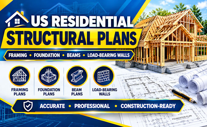 design US residential structural framing, foundation, beam plans