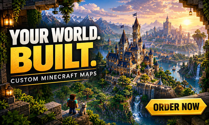 build a custom minecraft map, world, spawn or lobby