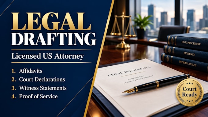draft custom affidavits and sworn declarations for court