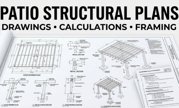 do patio structural calculations, framing and load analysis