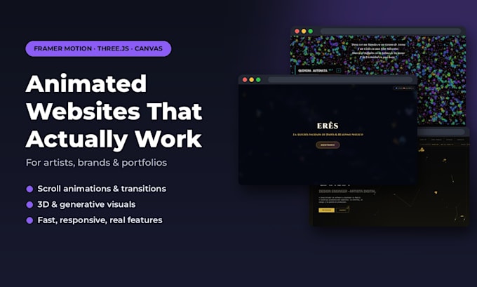 build an animated interactive website with react and framer motion