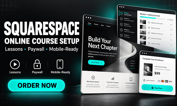 build and set up your squarespace online course