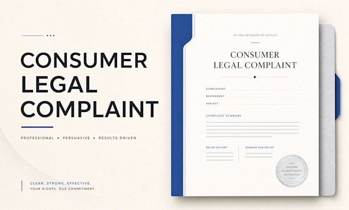 draft a formal consumer legal complaint by a licensed attorney