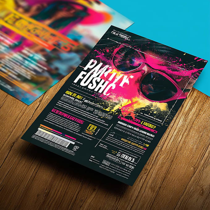 design a creative party flyer, event flyer, postcard design