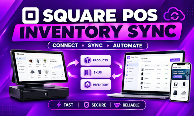 sync square pos inventory with your store