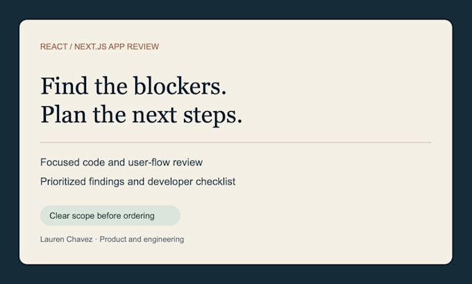 audit your unfinished react or nextjs app and map the path to launch