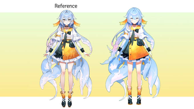 create custom 3d character, vrchat avatar, vtuber or vroid model
