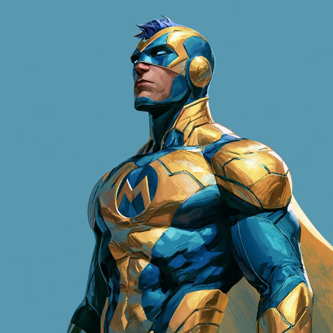 superhero character for comics