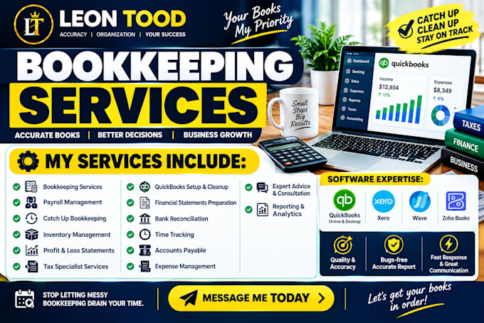 do clean up bookkeeping, accounting setup using xero and quickbooks online