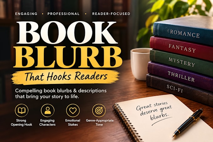write a compelling book blurb or book description