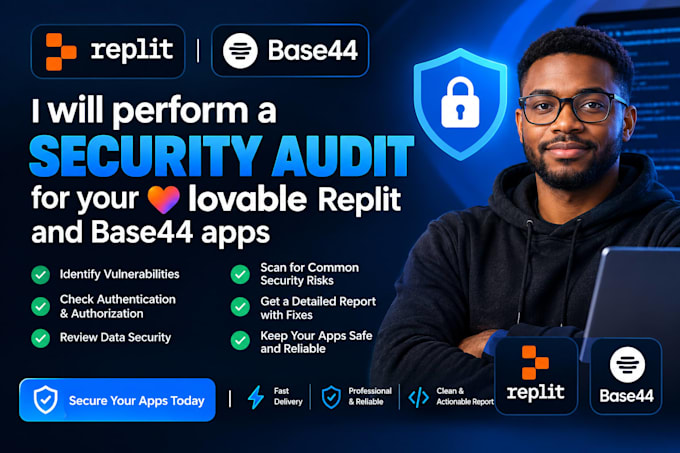 security audit your lovable replit or base44 app