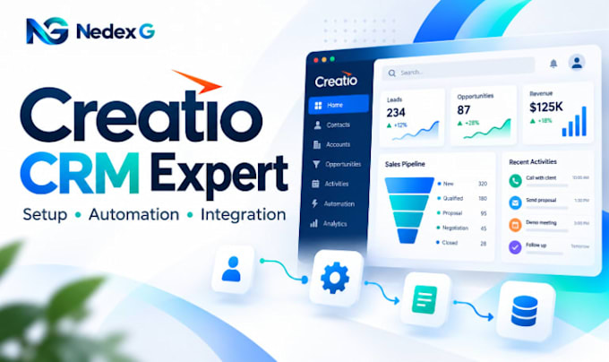 setup, customize and automate creatio CRM workflows and integrations