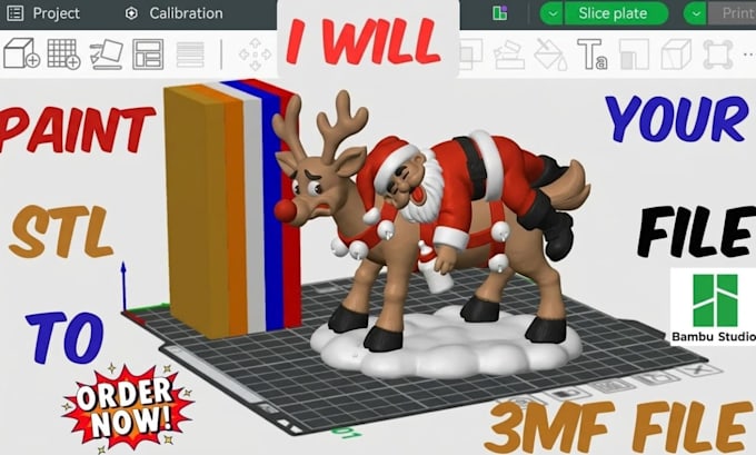 add color to 3d model convert stl to 3mf split for bambu lab multicolor printing