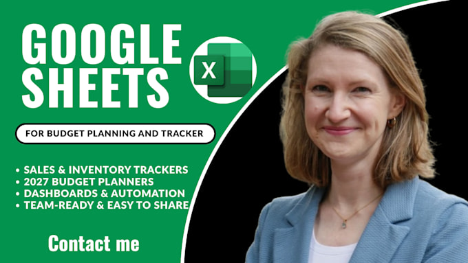 build google sheets trackers, budgets and dashboards for q4 planning