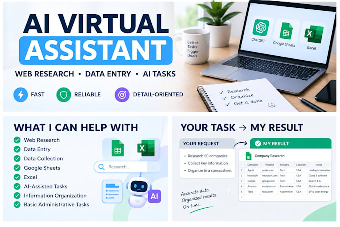 be your ai virtual assistant for online tasks