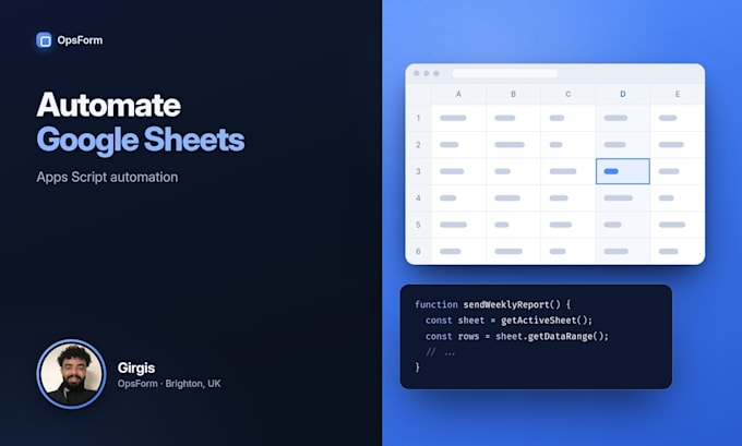 automate your google sheets with apps script