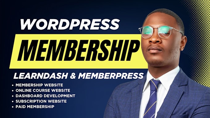create wordpress membership and subscription website with memberpress