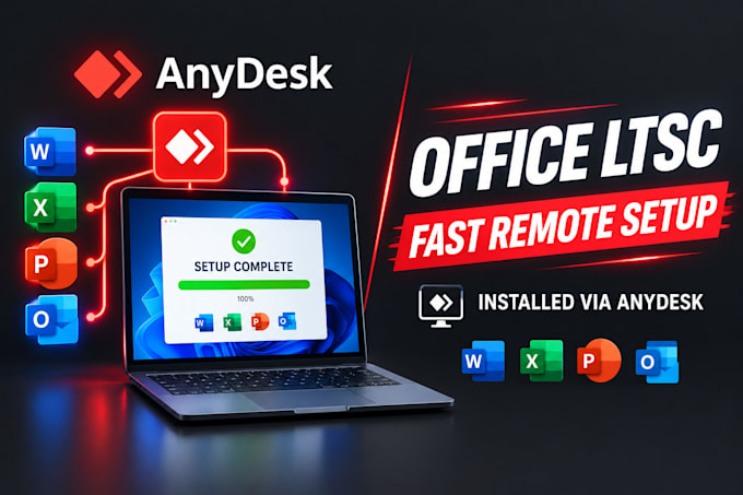 install and configure microsoft office ltsc via remote desktop