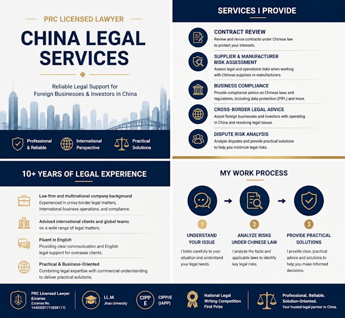 provide china legal services for foreign businesses