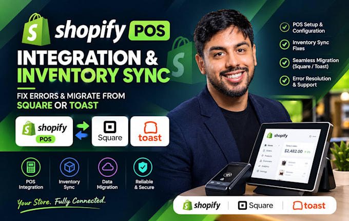 setup shopify pos integration fix inventory sync errors and migrate square toast