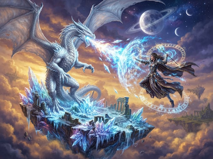 make awesome fantasy illustration