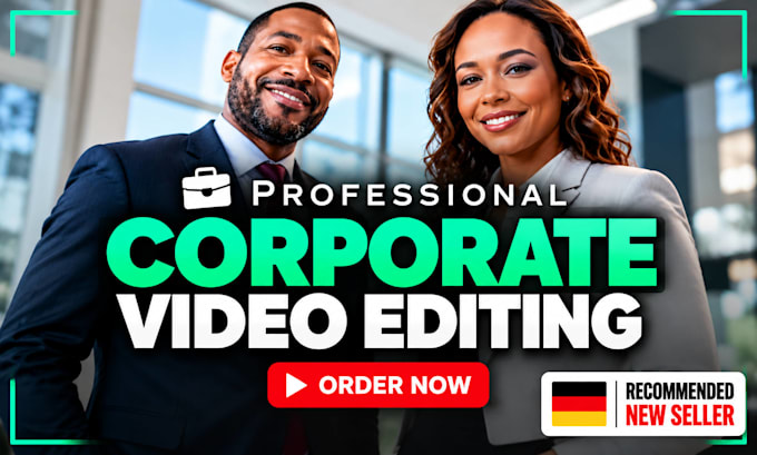 edit corporate video with professional motion graphics title and animation
