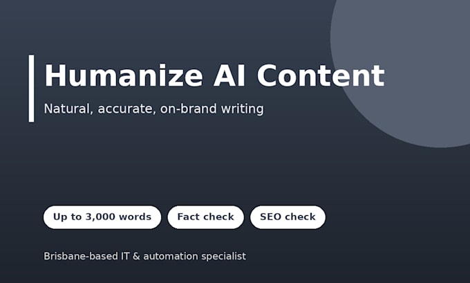 humanize ai content and edit ai writing to sound natural and human