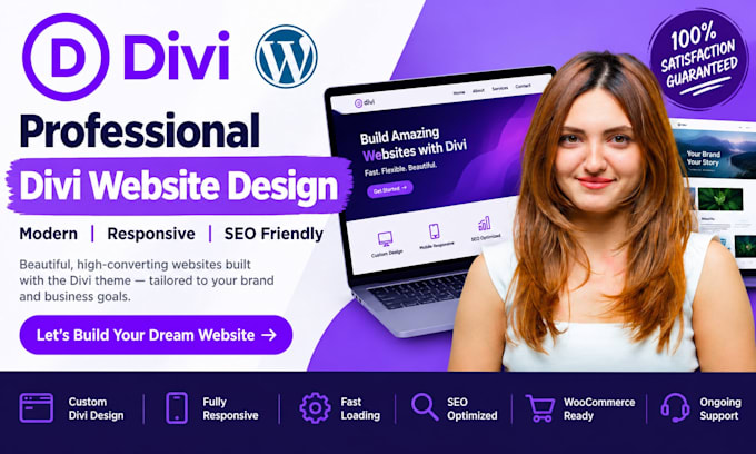 build wordpress website using divi theme, divi 5 and divi builder