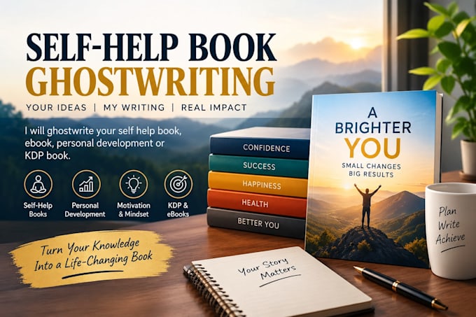 ghostwrite your self help book, ebook, personal development