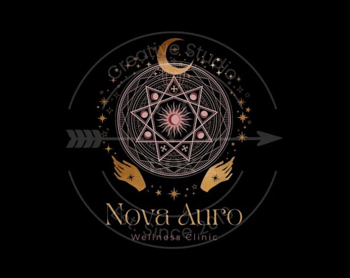 design sacred geometry, spiritual or mystical logo