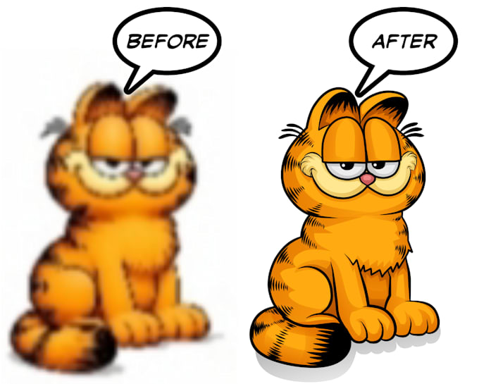 vector trace, vector face, and redraw your picture