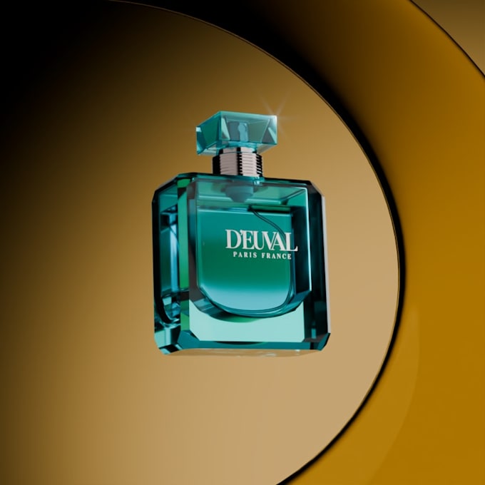 create luxury 3d product renders for cosmetics and perfume