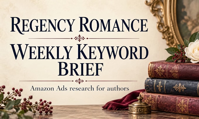 research weekly amazon ad keywords for historical and regency romance