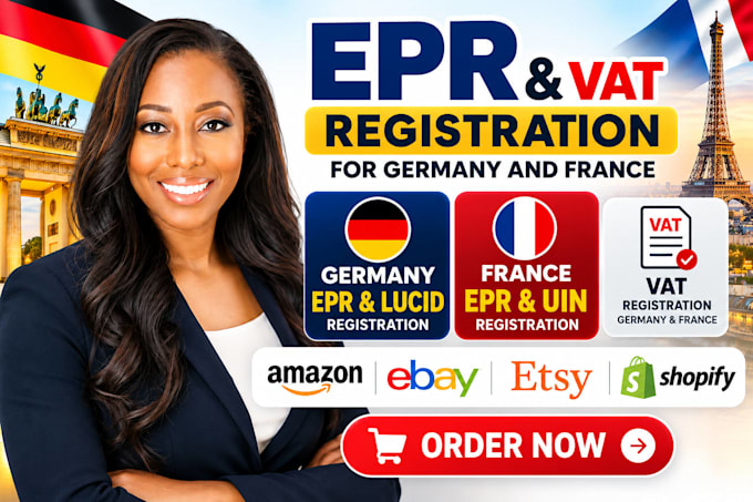 do epr registration for germany, france, amazon, ebay, etsy epr registration