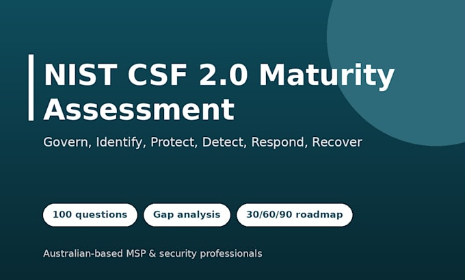 conduct a nist csf cybersecurity maturity assessment for your business