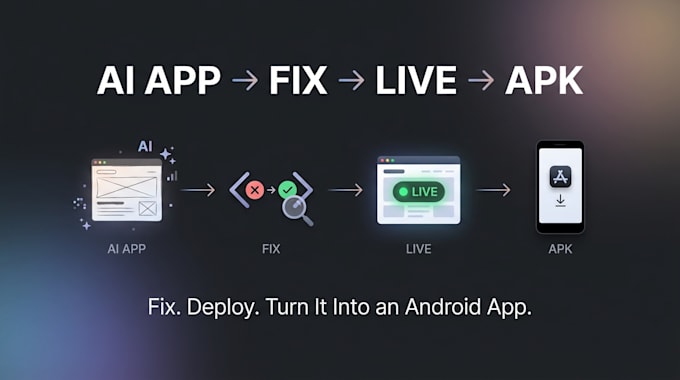 fix and deploy your ai web app to android apk