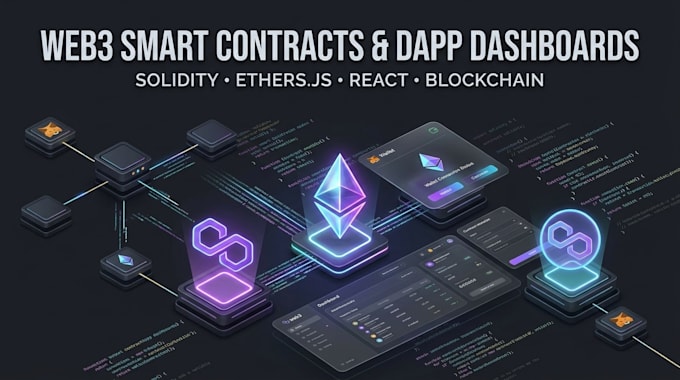 develop web3 smart contracts in solidity and dapp frontends