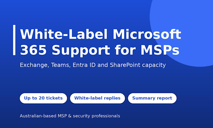 provide white label microsoft 365 support for your msp clients