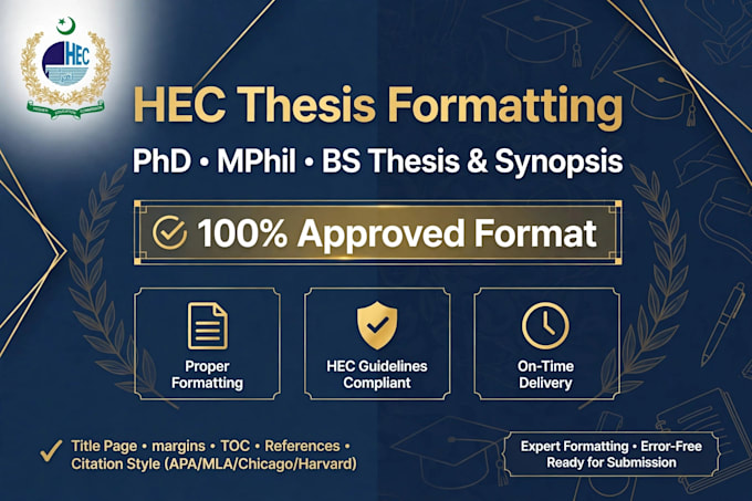 format thesis and synopsis in hec format