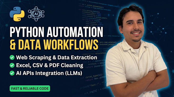 automate your tasks, excel data, and web scraping with pyth