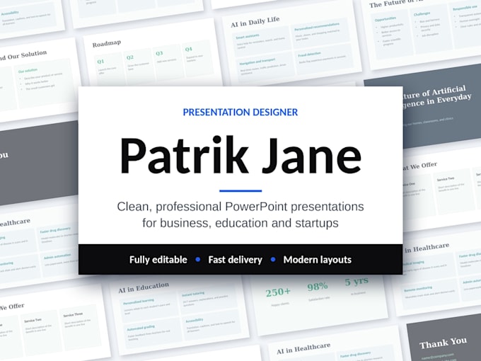 design professional presentations and slides