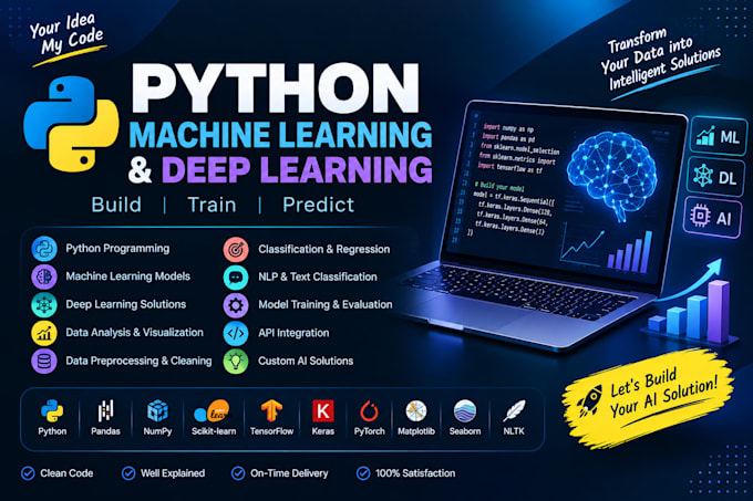 build python machine learning and deep learning projects