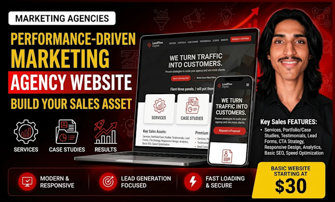 build a wordpress website for your marketing agency